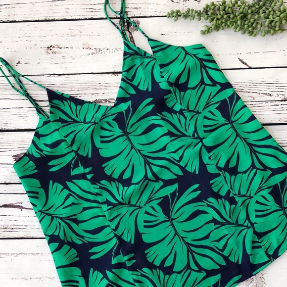 Skies Are Blue Tops - [SKIES ARE BLUE] Stitch Fix Leaf Tank Large